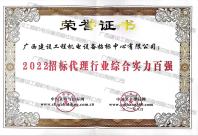 2022招標(biāo)代理行業(yè)綜合實(shí)力百強(qiáng)